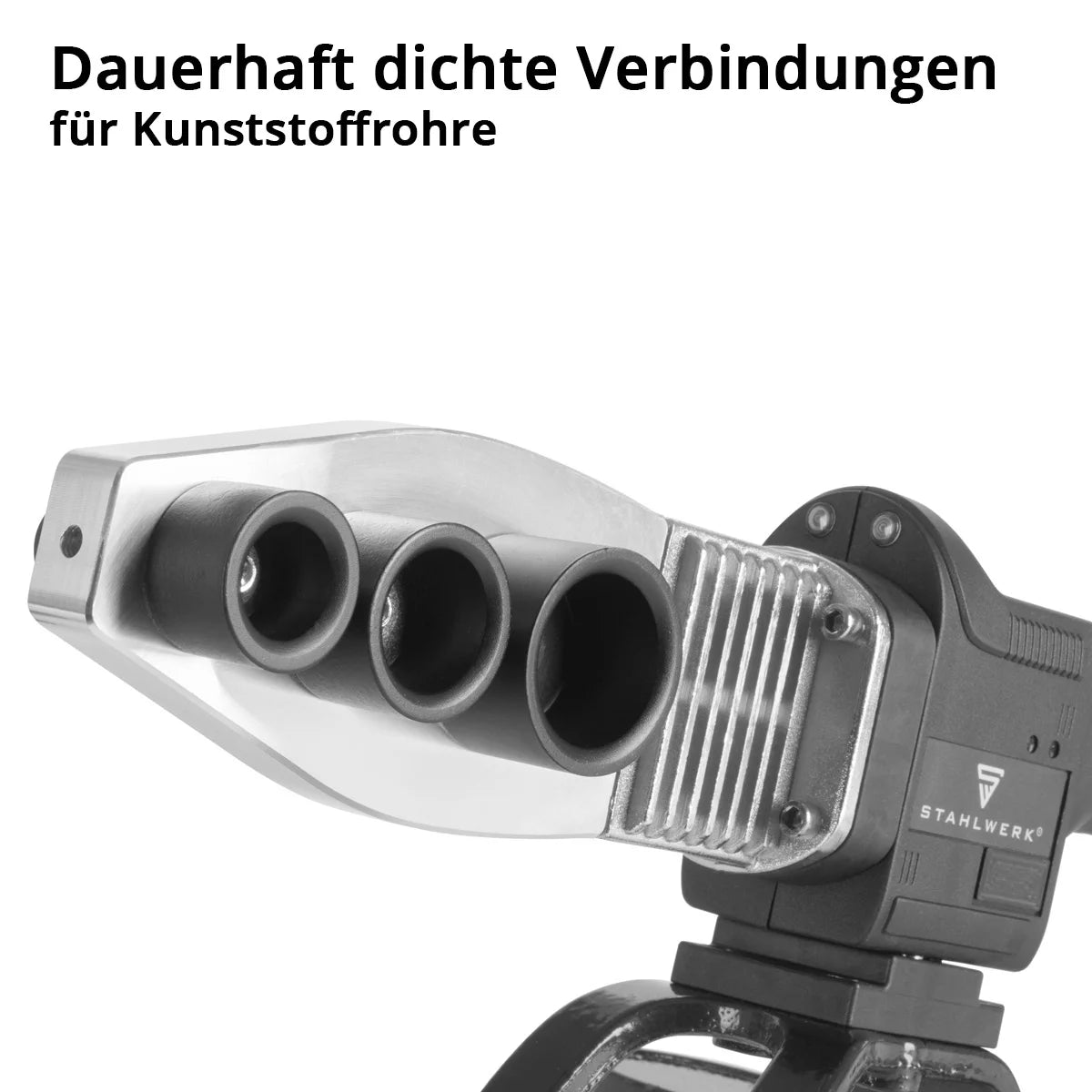 STAHLWERK Muffenschweissgerät professionelles und leistungsstarkes Kunststoffschweissgerät für stabile und langlebige Rohrverbindungen | Rohrschweissgerät | Stumpfschweissgerät | Rohrschweisser
