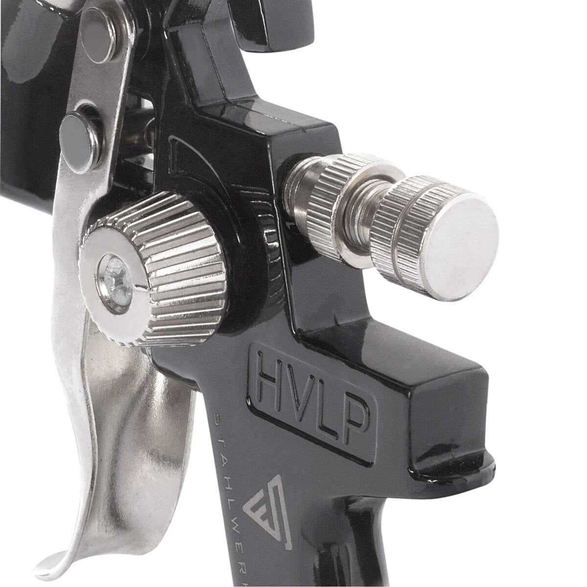 STAHLWERK HVLP Lackierpistole SG-600 ST mit 1,4 mm Düse und 600 ml Fließbecher, Profi Spritzpistole / Sprühpistole / Spraypistole