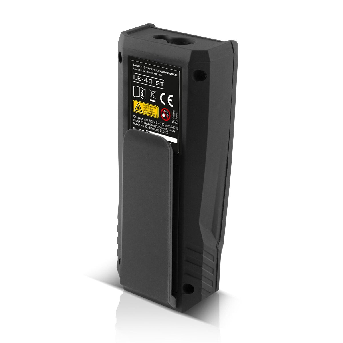 Couteau à déménagement en acier Laser L-40 ST jusqu'à 40 m Couteau de distance avec dispositif de mesure numérique, distance et distance de distance à distance pour les distances et la teneur en espace sur les sites de construction ou à l'intérieur
