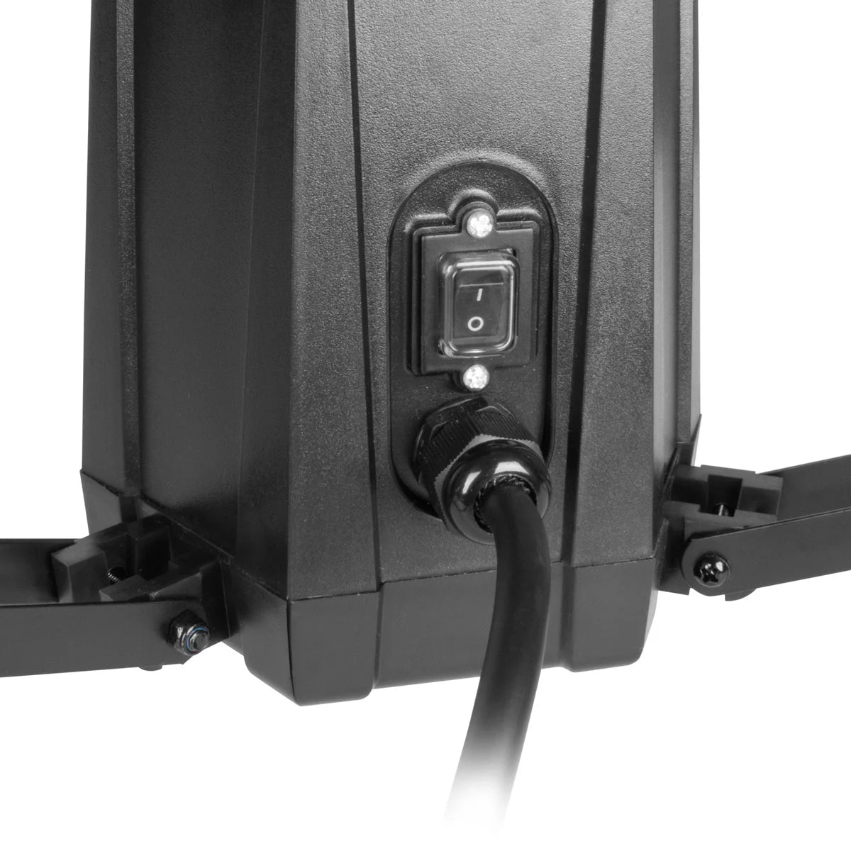 STAHLWERK Projecteur de chantier à LED 360° TBS-100 ST | 100 watts | 7 500 lumens | Couleur lumière du jour 5 000 K | IP44 | Prise supplémentaire 230 V | Lampe de travail LED robuste