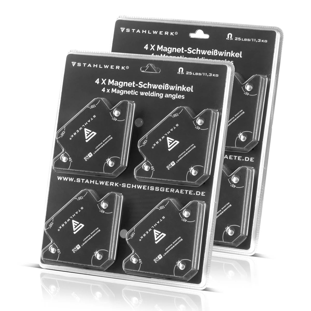 Steelworks 8er sweat angle set magnet 11.3kg 25lbs welding magnet