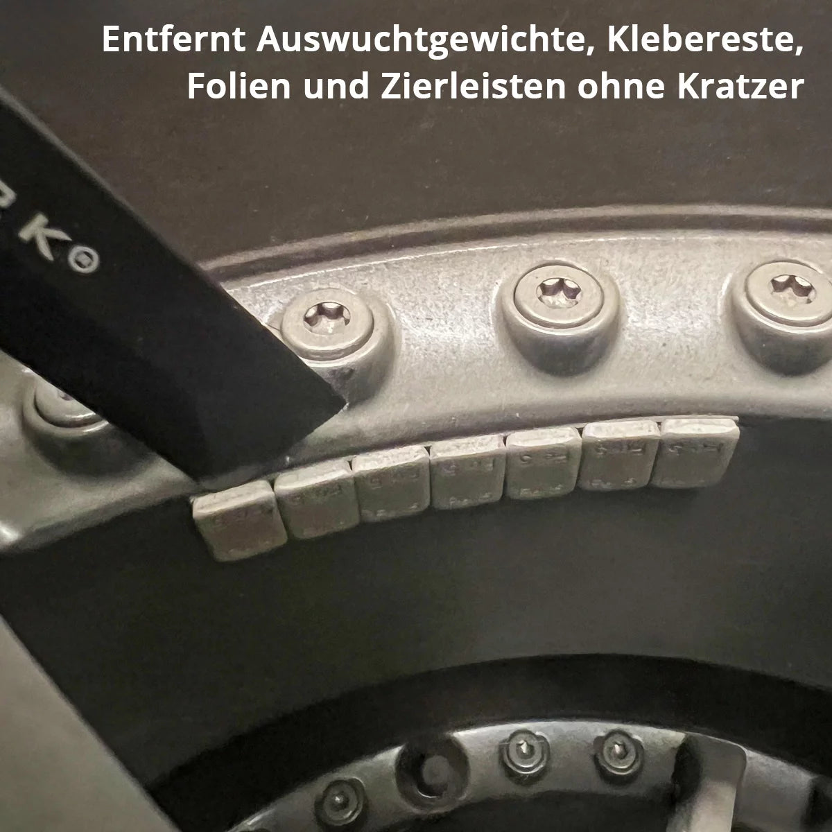 STAHLWERK Set di scalpelli e raschietti in plastica da 4 pezzi 18-35 mm | Rimuove delicatamente contrappesi, residui di adesivo, guarnizioni o strisce decorative. Ergonomico e rispettoso dei materiali per veicoli e imbarcazioni