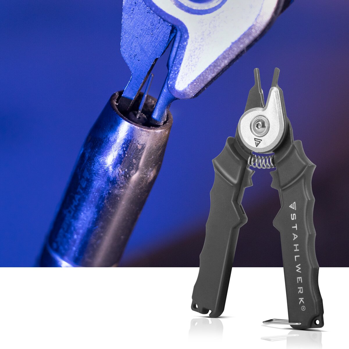 Stahlwerk mig likes nozzle pliers 15-18 mm 4-in-1 welding pliers | Welding pliers | Special pliers for welding burners to cut welding wires, cleaning of gas nozzles as well as for loosening, removing and tightening of gas and electricity nozzles