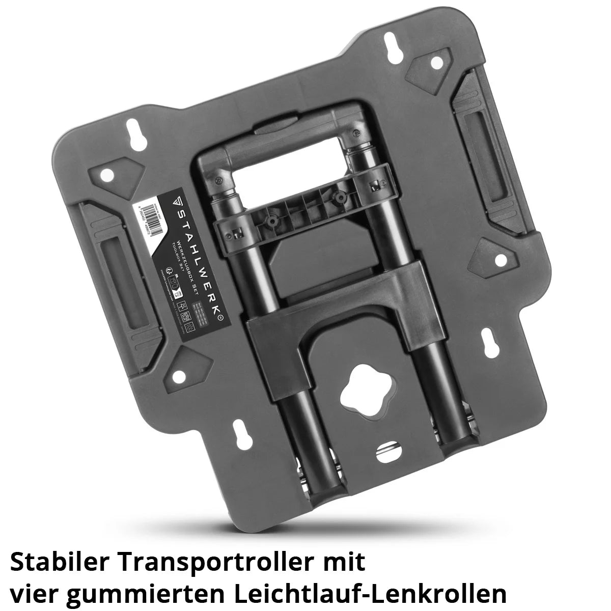 Set di cassette degli attrezzi STAHLWERK | Carrello portautensili mobile e organizer con manico telescopico | Sistema modulare flessibile con scatole assortite | 3 cassette degli attrezzi impilabili | Cassette degli attrezzi con organizer per minuteria