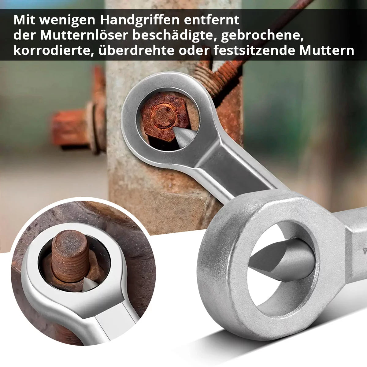 SET STAHLWERK NUTSPREN SET SET 9-36 MM SET NUTSPERGER in 4 parti | MURER SOLDER | Apri di noci | Nut Splalt | Strumento per allentarsi dadi bloccati