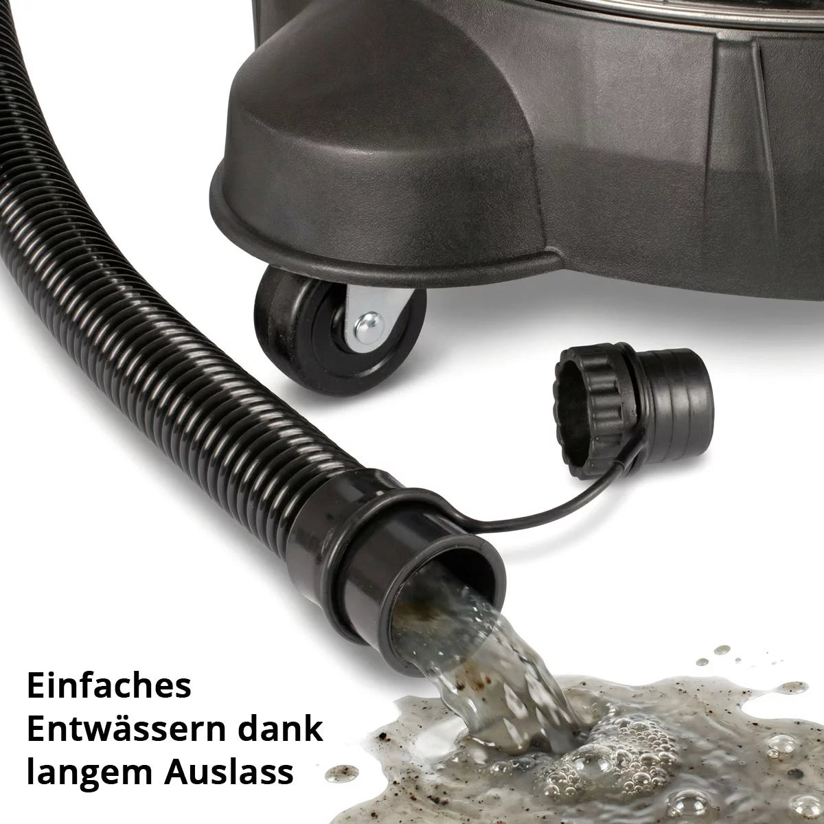 STAHLWERK wet and dry vacuum cleaner VCL-1400 ST | 1400 W industrial vacuum cleaner with 60 L metal container | Blowing and dust shaking function, safety shutdown | Powerful workshop vacuum with accessories