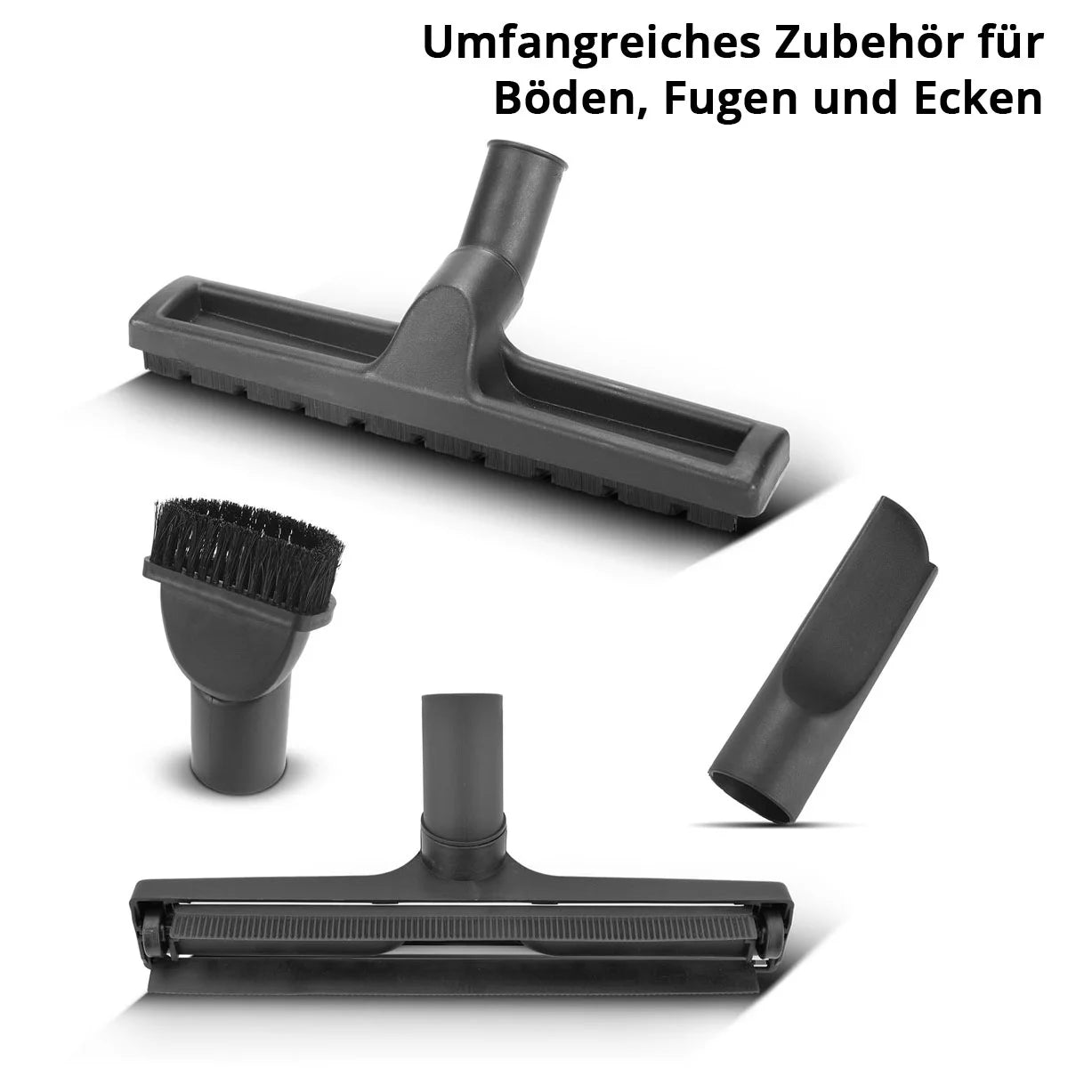 STAHLWERK Nass- und Trockensauger VCL-1500 ST | 1500 W Industriesauger mit 40 l Edelstahlbehälter | Blasfunktion und Sicherheitsabschaltung | Umfangreiches Zubehörpaket | Robuster Werkstattsauger