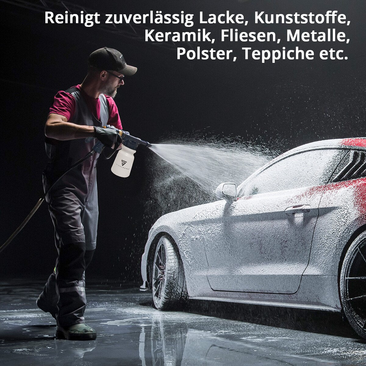 Steelworks Universal Cleaner Concentrado con fragancia cítrica 5 litros de botes de poderosos limpiadores | Agente de limpieza | Limpiador de espuma | All -Puros Cleaner | Concentrado de limpieza | Limpiador neutral para las pistolas de limpieza