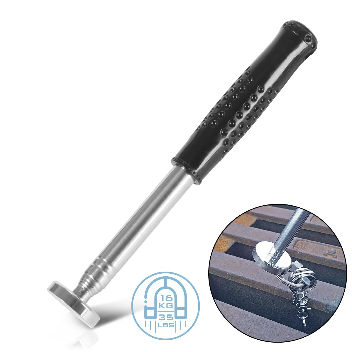 STAHLWERK Teleskop Pick-up Tool | Teleskopmagnet | Magnetstab | teleskopischer Magnetheber | praktischer Werkstattmagnet zum mühelosen Aufheben magnetischer Kleinteile, Schrauben und Muttern