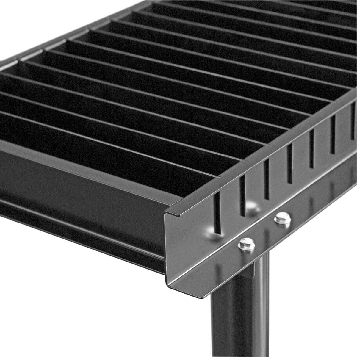 Tableau de coupe en plasma en acier PCT-1000 ST 1000 x 410 mm Plasmatique réglable de hauteur | Banque coupée enrobée de poudre pour la coupe de plasma professionnel