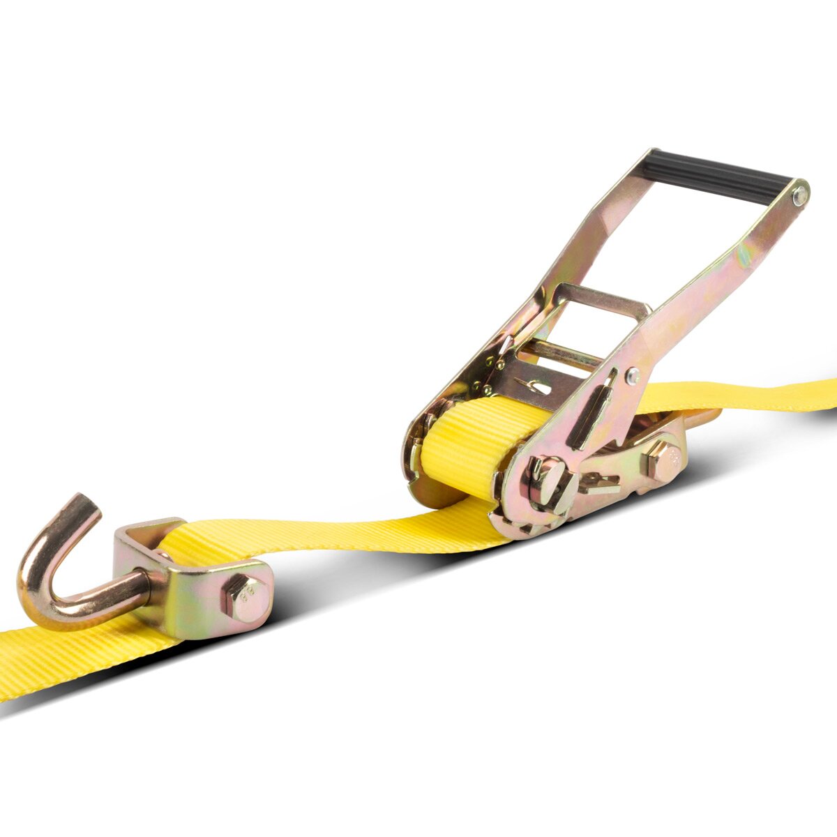 Protection des roues Steelworks TRS-50 ST 3 M x 50 mm 2 250 kg Rats de pneus | Courroie de tension | Ceinture de coupure | Ceinture de transport | Ceinture de pneu | Sangle de forme moteur avec fonction de cliquet pour le transport de voitures