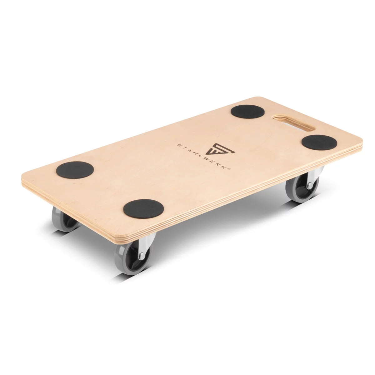 Steelwork trolley TRS-2550 ST with 250 kg load capacity and rubberized steering rollers 58 x 29 cm platform car | Transport car | Furniture roller | Rolling board | Handlars | Transporter