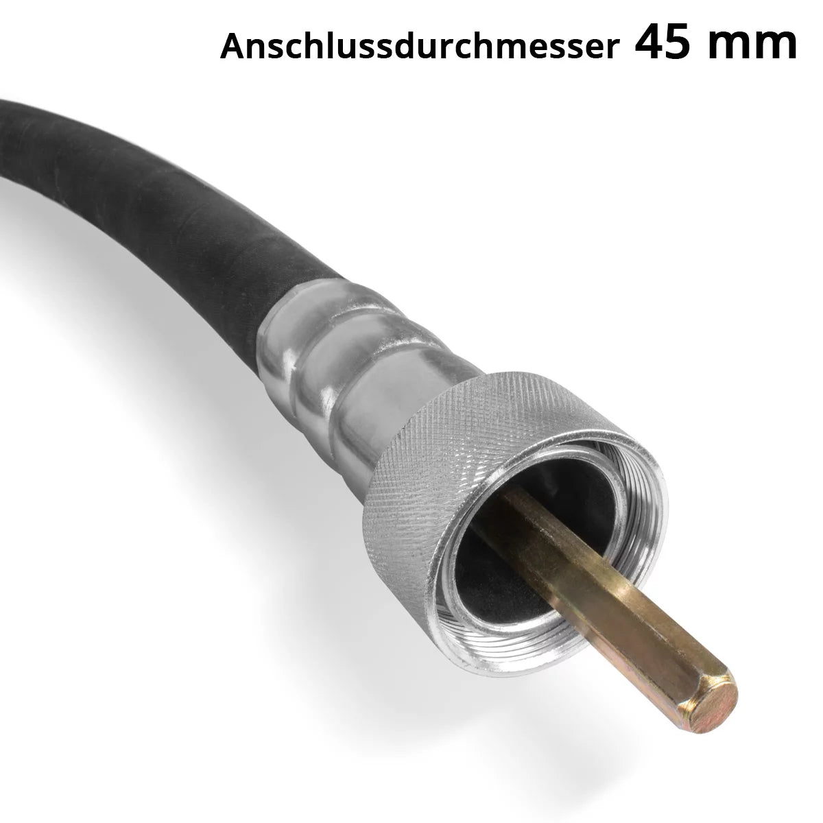 Bottiglia vibrante STAHLWERK Ø 45 mm | Lunghezza tubo 400 cm | Vibratore interno con albero flessibile per vibratori elettrici per calcestruzzo | Tubo vibrante per compattatori di calcestruzzo, vibratori a bottiglia e vibratori per calcestruzzo