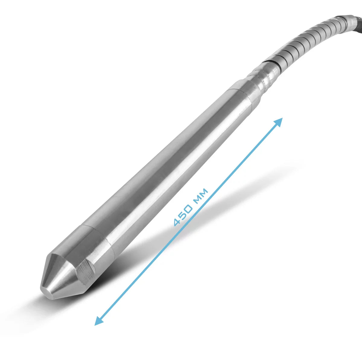 Bouteille vibrante STAHLWERK Ø 45 mm | Longueur de tuyau de 600 cm | Vibrateur interne à arbre flexible pour vibrateurs électriques à béton | Tuyau vibrant pour compacteurs à béton, vibrateurs de bouteilles et vibrateurs à béton