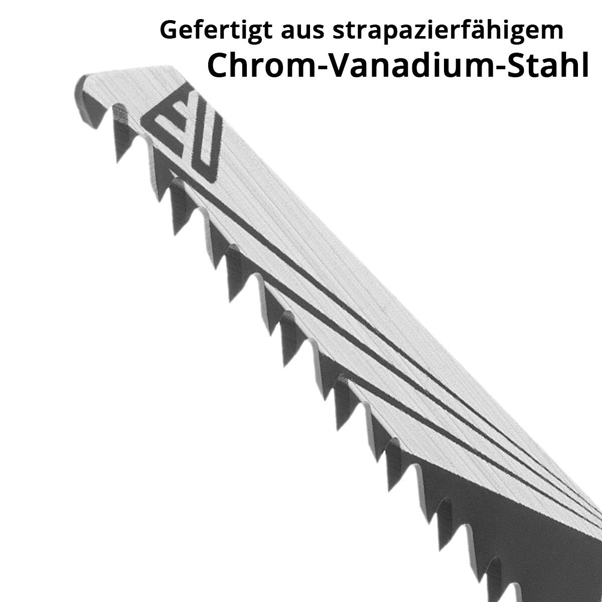 Steelworks wood-saw blade 2 Set 150 x 19 x 1.2 mm Long Life Saber Suckeled | Reciprosal blades with 1/2 inch recording and 6 TPI for saber saws | Recipanasaws | Stabs