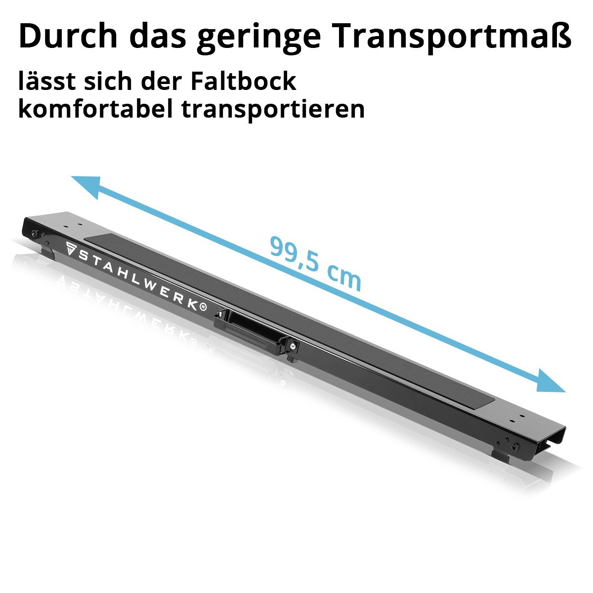 Stahlwerk Sawbock SB-910 St Worket Metal Work de trabajo | Universal Klappbock | Piedra restricular ajustable de 645 a 910 mm con 150 kg de capacidad de carga y superficie sinlips