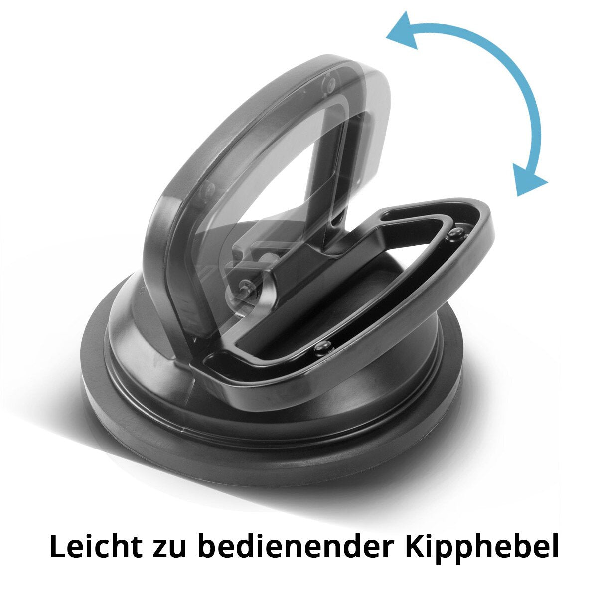 STAHLWERK Saugheber 2er Set mit 2 x 50 kg Tragkraft und 12,5 cm | 5“ Durchmesser Vakuumheber | Glasheber | Fliesenheber | Scheibenheber | Saughalter | Sauggriff | Glassauger für Glas, Fliesen, Bleche, Möbel und Laminat
