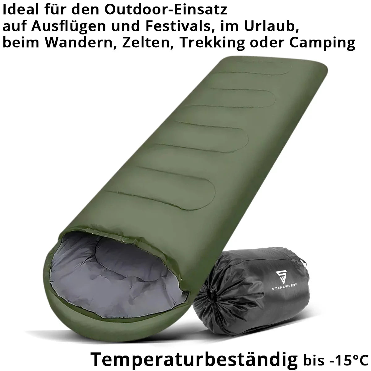 SAGGIO SEGLIE IN SECCHIO SB -700 ST Fino a -15 ° C | Riempire 330 g/m2 | BASSO SPEGNO OUTDOOR | CAMPO IN CAMPAGGIO | Mummy Sleep SortE | BASSO DAPORE VIAGGIO | Borsa estiva e in letargo | Trekking