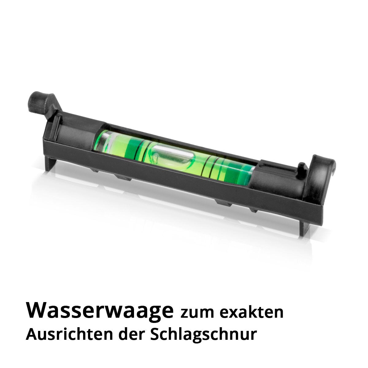 STAHLWERK Schlagschnur Set 15 m bestehend aus Markierungsschnur / Maurerschnur / Schlagschnurgerät mit schlagfestem Gehäuse, Wasserwaage und 113 g Schlagschnurkreide