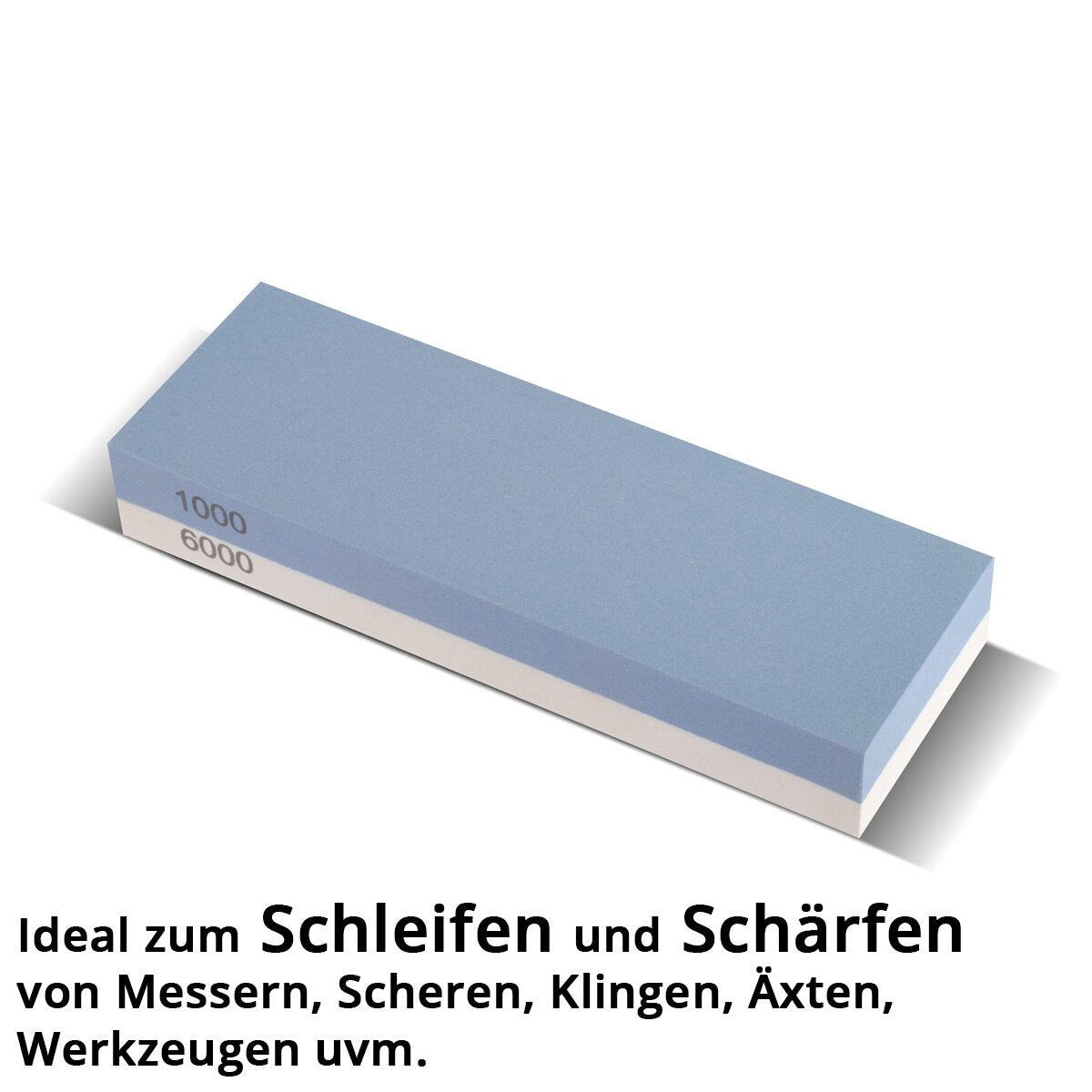 Stahlwerk Schleifstein set with 1000 | 6000 grit double-sided 2-in-1 Wetzstein | Sharp stone | Disassement stone | Resser sharpener with guide rail and non -slip base