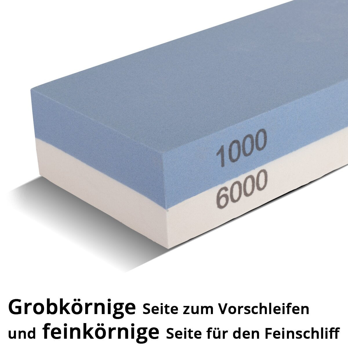 Stahlwerk Schleifstein set with 1000 | 6000 grit double-sided 2-in-1 Wetzstein | Sharp stone | Disassement stone | Resser sharpener with guide rail and non -slip base