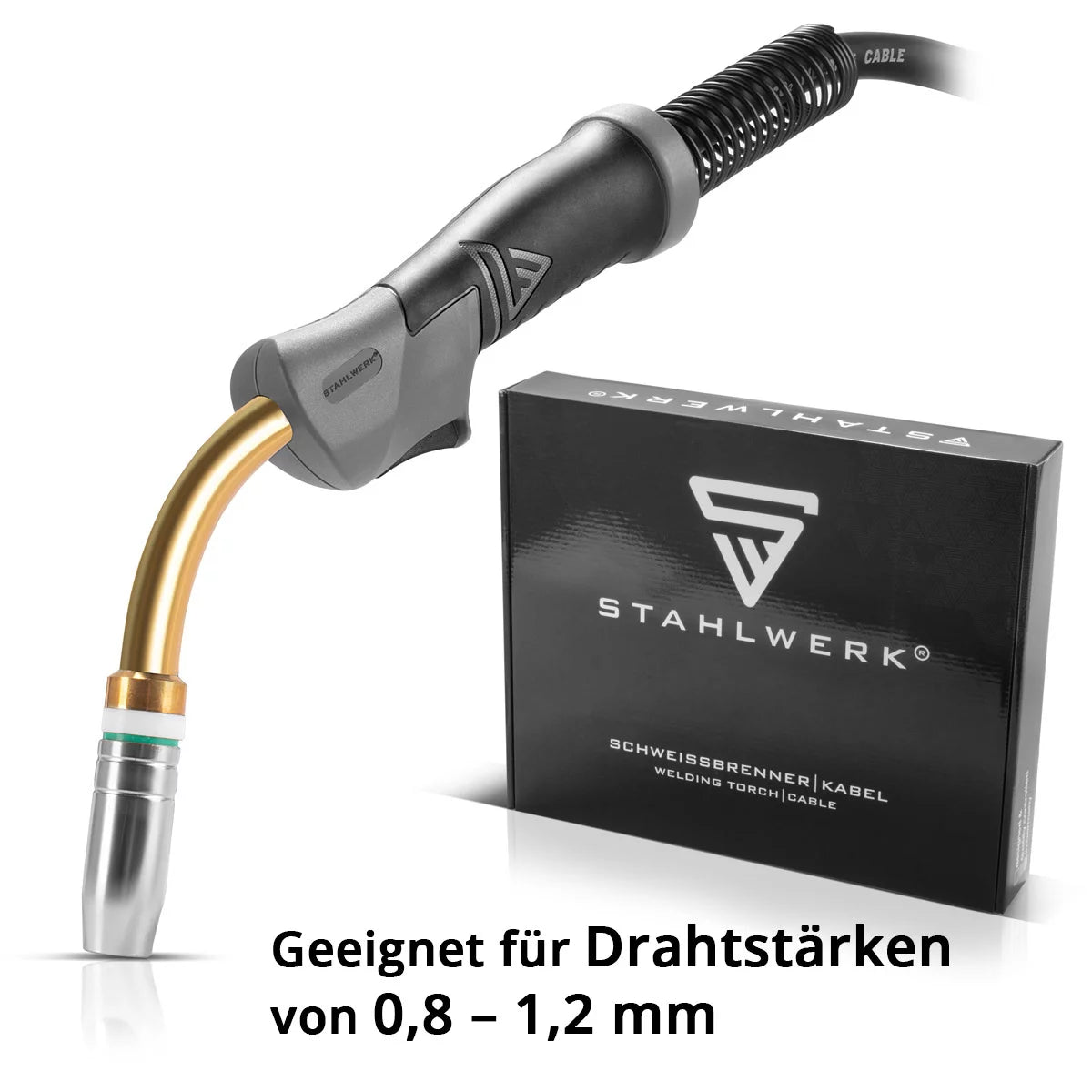 Stahlwerk MIG MAG-WEISSBRENER AK25 / MB25 with 5 meters of hose package / burner for Mig Mag welding equipment
