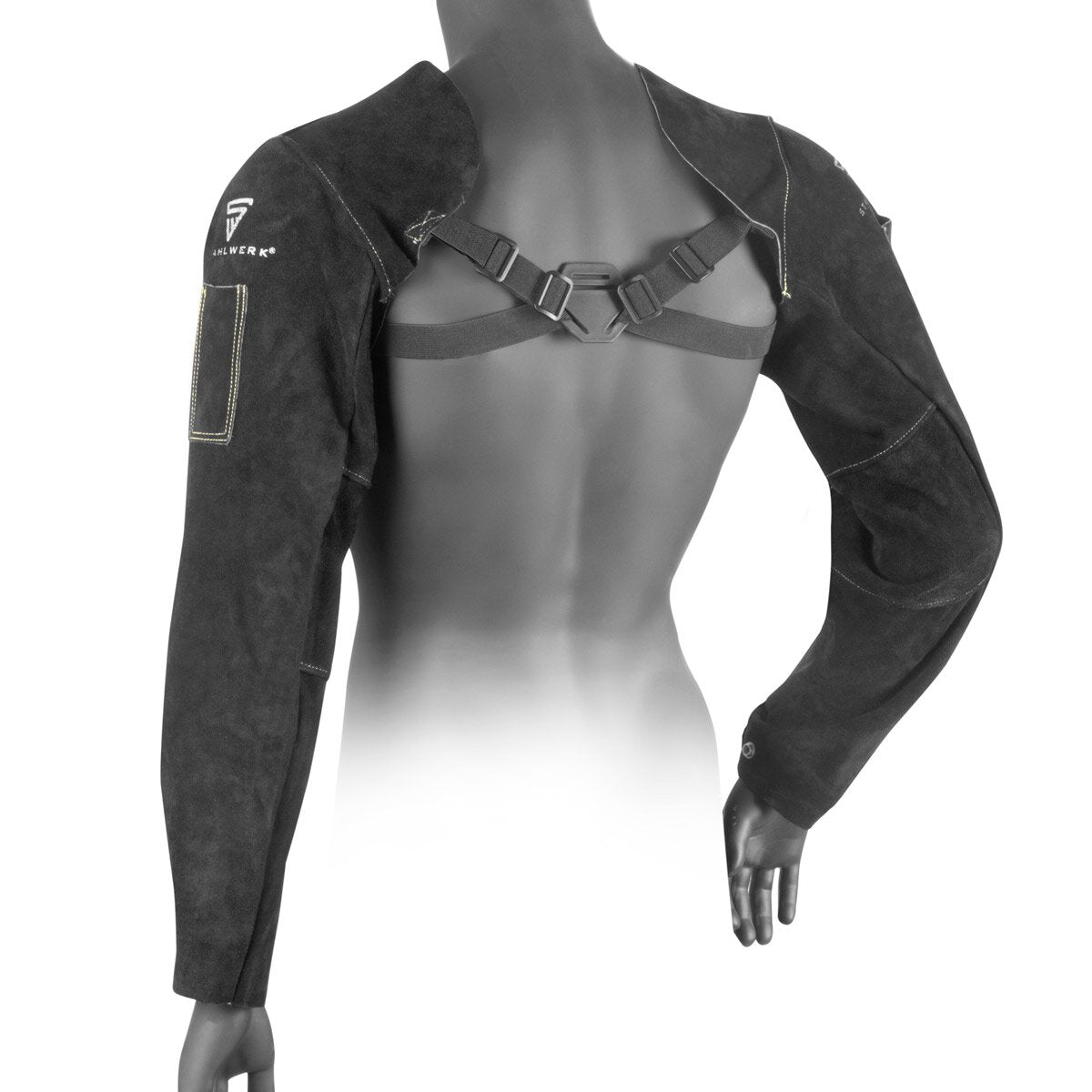 Manches de soudage en acier | Pâte de soudage | | Protection des soudeurs | Vêtements de protection de soudage avec une sangle de transporteur en cuir d'espace de haute qualité pour le soudage et la coupe du plasma