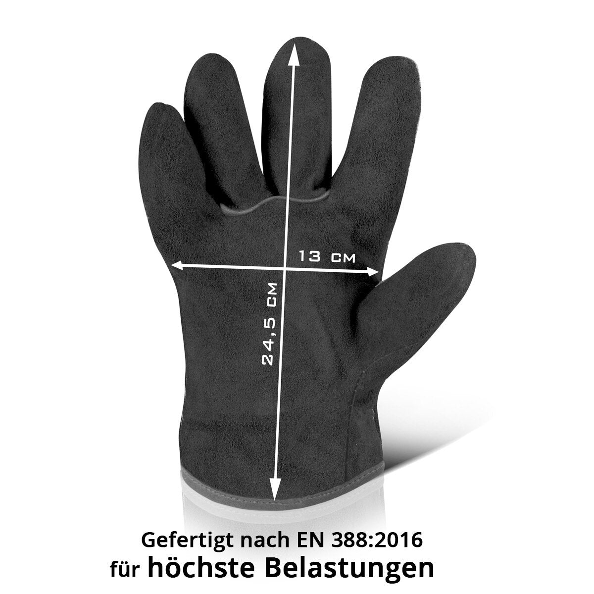Guantes de soldadura de Steelworks | Guantes de protección del calor | Guantes de trabajo | Guantes resistentes al calor hechos de cuero de brecha de alta calidad para soldadura y corte de plasma