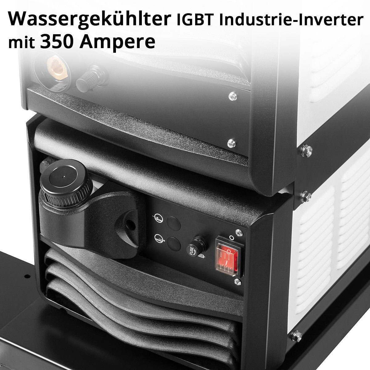 STAHLWERK Industrie-Schweißgerät MIG MAG 350 DP Vollsynergischer, wassergekühlter IGBT Inverter mit 350 A und Spot-Funktion, MIG MAG Schweißanlage mit Puls | Doppelpuls | High-Speed Puls