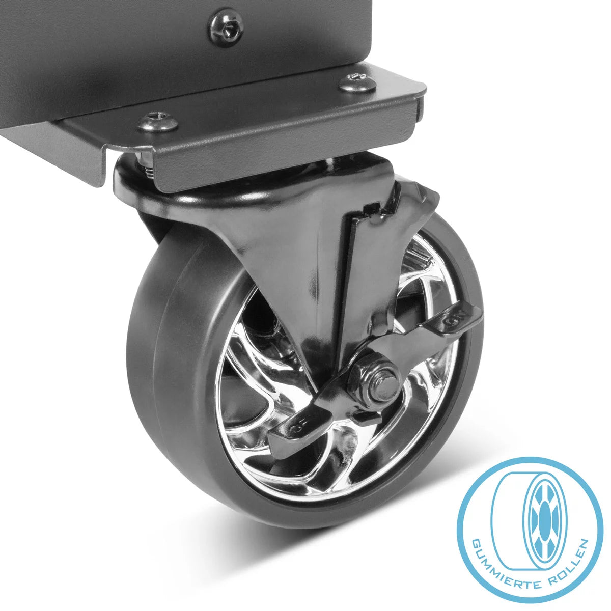 STAHLWERK welding trolley SW-600-ST | 1.5mm wall thickness | Robust welding equipment trolley | Plasma cutter transport trolley with hose and cable holder | Gas bottle chain lock | Longlife rubber wheels