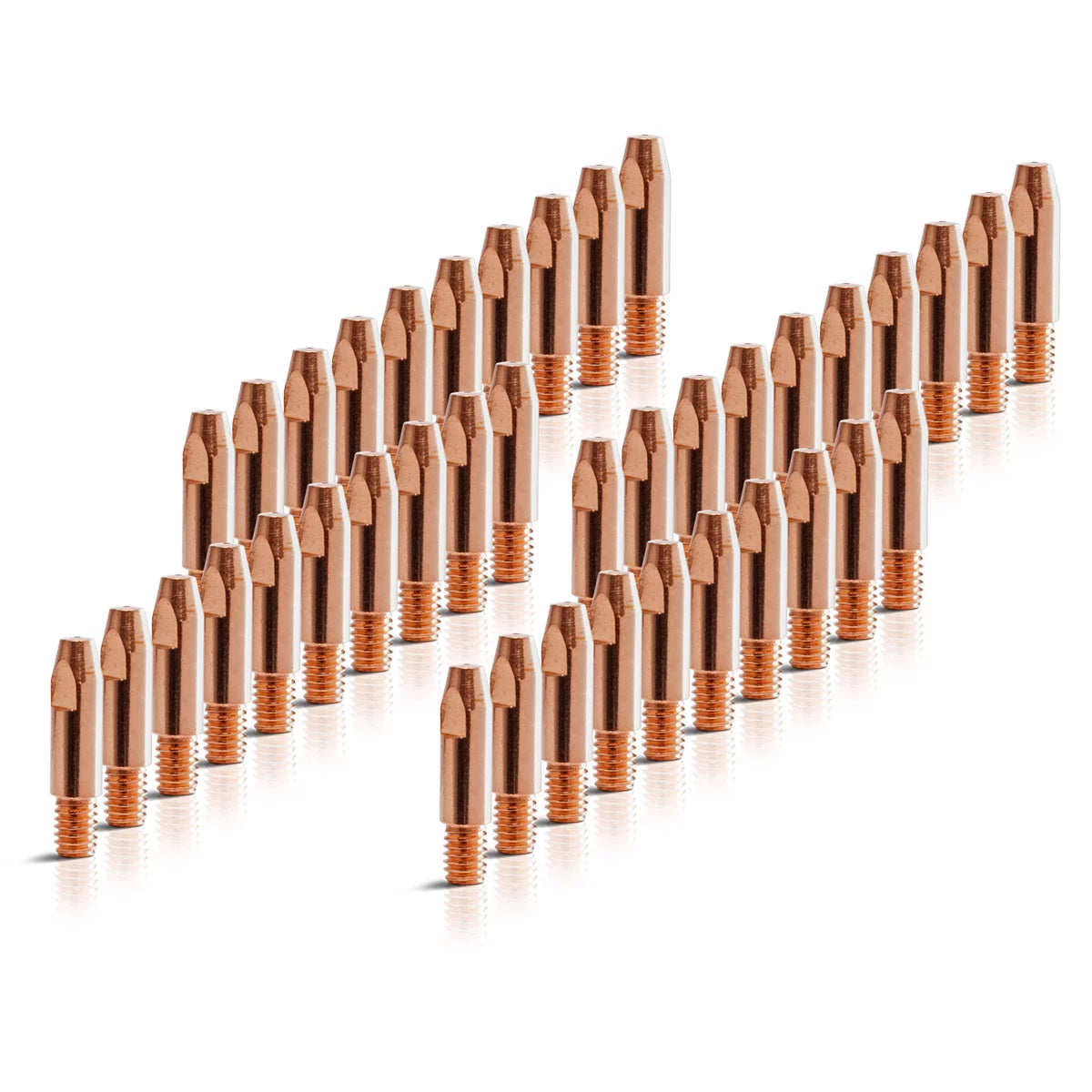 STAHLWERK Set da 40 AK25 | MB25| KD24 | MB24 consigli di contatto | Ugelli a contatto M6x28 in set di parti soggette ad usura MIG MAG da 0,8 mm | Accessori di saldatura per torce di saldatura