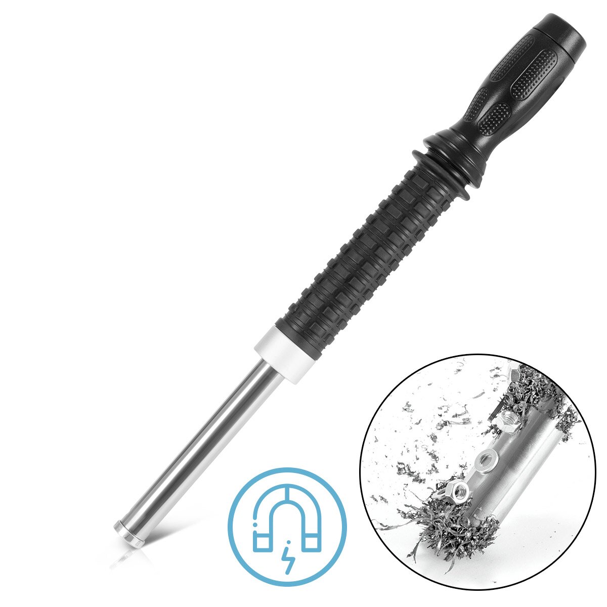 Striscia magnetica telescopica in acciaio | Collezionista di chip magnetico | Collezionista magnetico | Magnete telescopico | Sollevatore magnetico | Scheda magnetica per l'assorbimento di trucioli di metallo magnetico e piccole parti