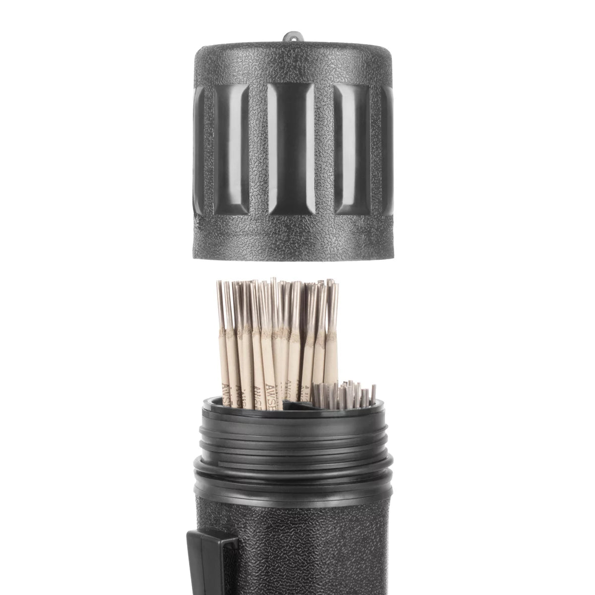 Juego de electrodos de varilla STAHLWERK con caja de almacenamiento impermeable | Varillas de soldadura AWS E6013 RR en portaelectrodos | Paquete económico de 60 electrodos | 2,0 x 300 mm | 2,5x350 mm | 3,2x350mm