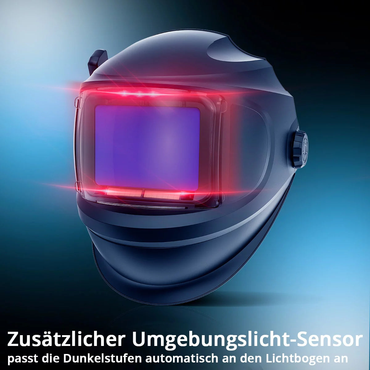 Casco de soldadura automático STAHLWERK 3 en 1 MASTER AIR | Casco de soldadura con suministro de aire fresco | Mando a distancia Bluetooth | Reproducción de color verdadero | Oscurecimiento DIN 4 hasta DIN 14 | Clase óptica 1/1/1/1