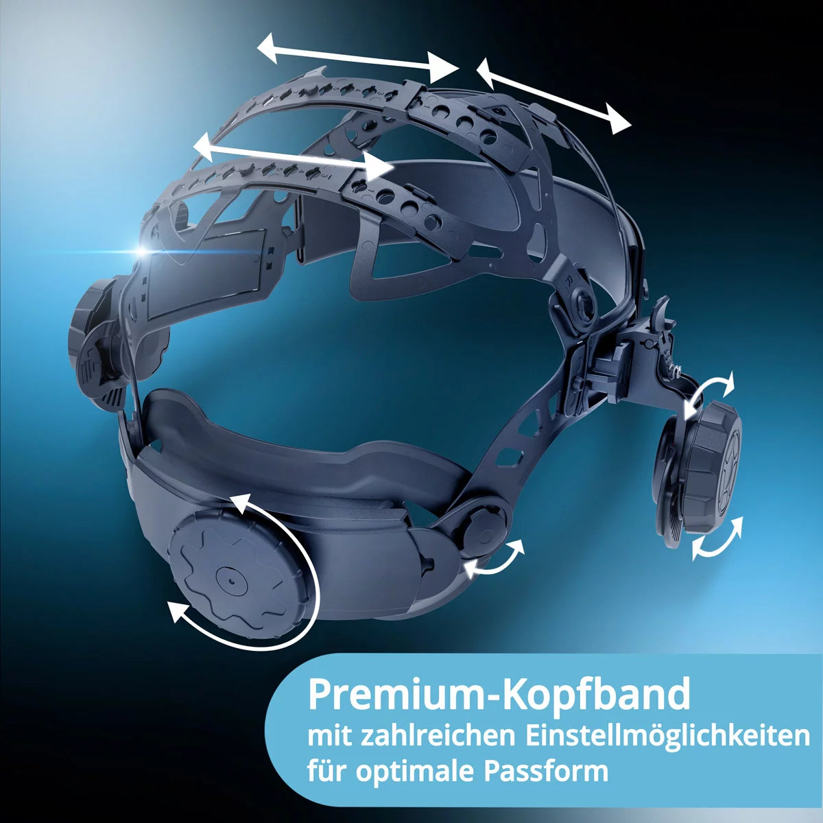Casco de soldadura automático STAHLWERK 3 en 1 MASTER AIR | Casco de soldadura con suministro de aire fresco | Mando a distancia Bluetooth | Reproducción de color verdadero | Oscurecimiento DIN 4 hasta DIN 14 | Clase óptica 1/1/1/1