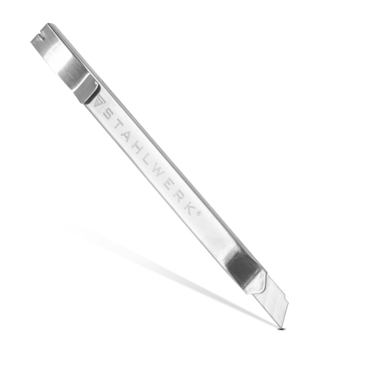 STAHLWERK Cuttermesser 10er Set mit 9 mm Abbrechklingen aus bruchfestem Carbon-Stahl präziser Cutter | Teppichmesser | Sicherheitsmesser | Paketmesser | Kartonmesser