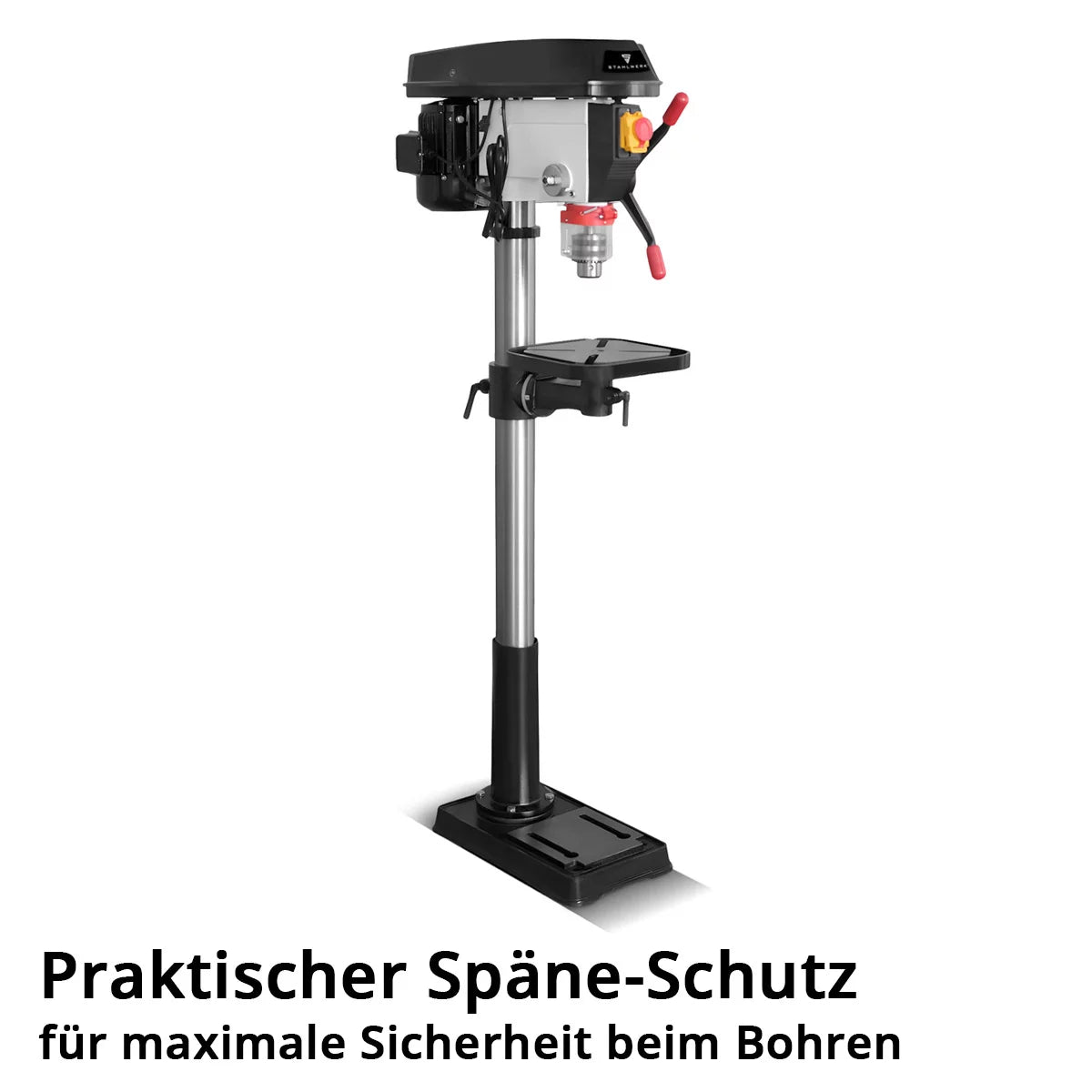 Perceuse à colonne STAHLWERK BD-900 ST | Perceuse à colonne puissante 900 watts pour les bricoleurs et la construction métallique | Diamètre de perçage Ø 20 mm | 280 - 2 380 tr/min | Table de perçage robuste et base en métal