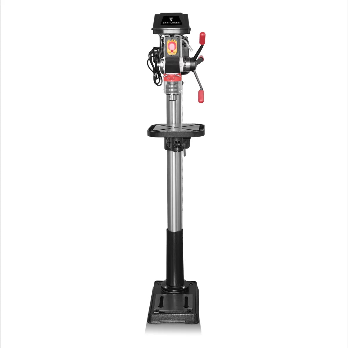 Perceuse à colonne STAHLWERK BD-900 ST | Perceuse à colonne puissante 900 watts pour les bricoleurs et la construction métallique | Diamètre de perçage Ø 20 mm | 280 - 2 380 tr/min | Table de perçage robuste et base en métal