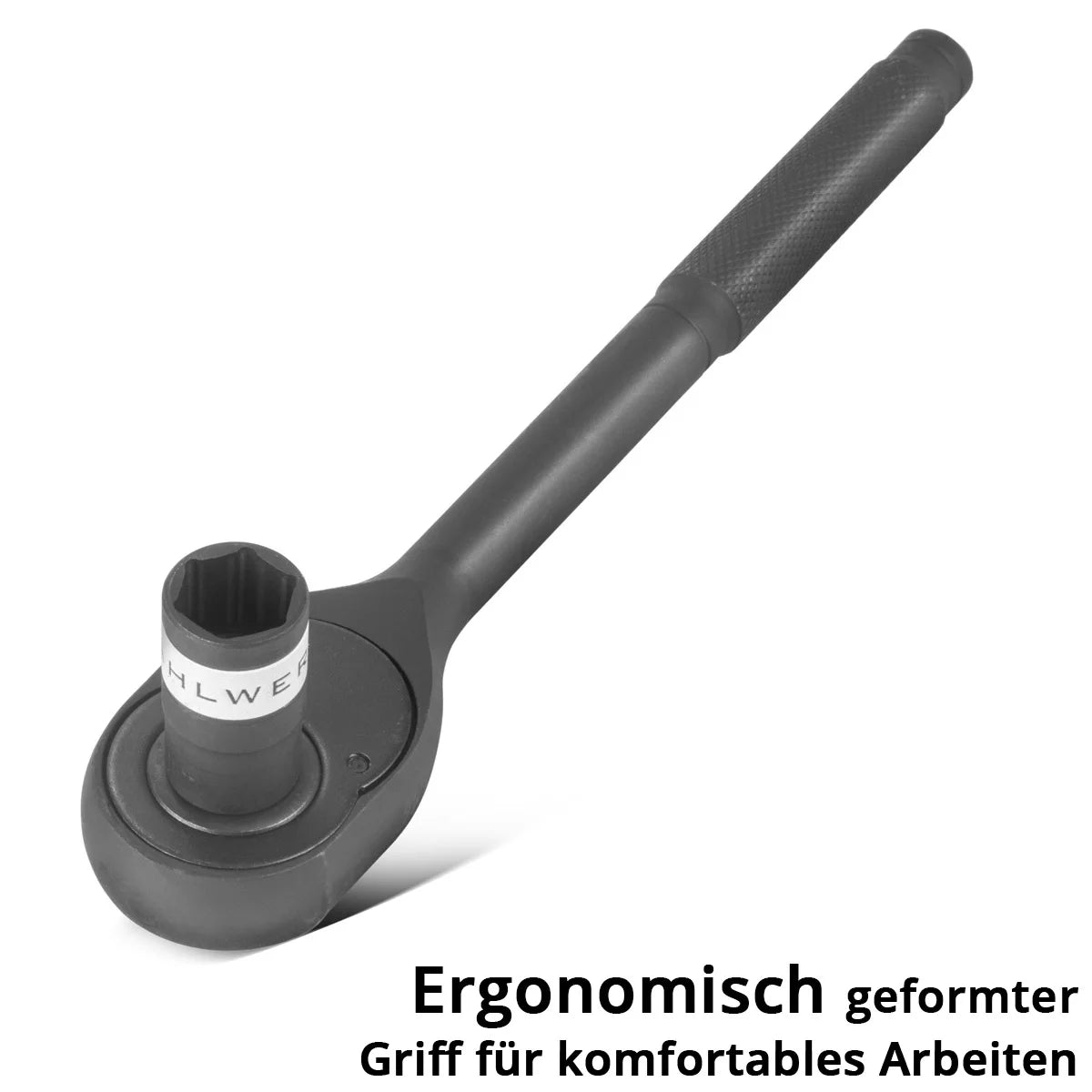 STAHLWERK Steckschlüssel-Satz 24-teiliger Knarrenkasten | Ratschen-Set | Steckschlüssel-Set | Stecknuss-Satz | Ratschenkasten | Steckschlüsselkasten mit 1/2" Umschaltknarre, Stecknüssen und Zubehör
