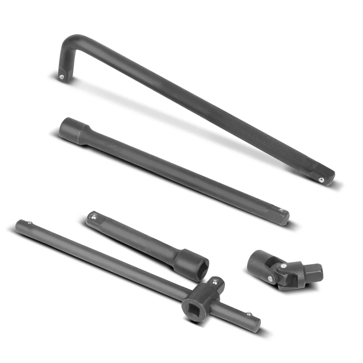 STAHLWERK Steckschlüssel-Satz 24-teiliger Knarrenkasten | Ratschen-Set | Steckschlüssel-Set | Stecknuss-Satz | Ratschenkasten | Steckschlüsselkasten mit 1/2" Umschaltknarre, Stecknüssen und Zubehör