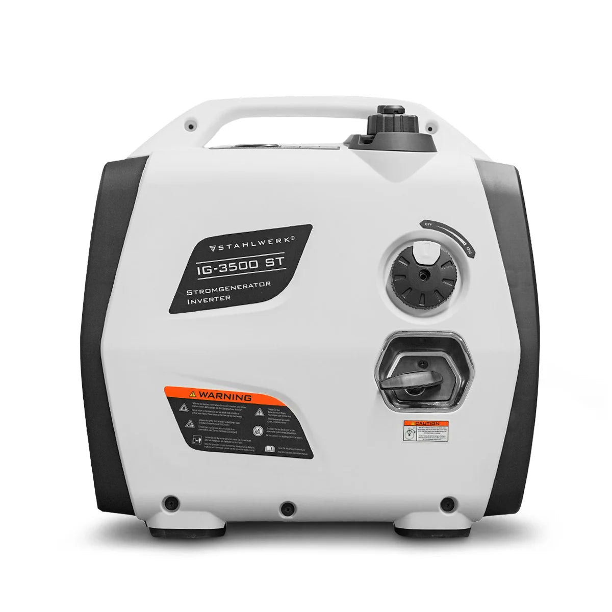 STAHLWERK IG-3500 ST Benzin Generator 3,5 kW | 4,76 PS Inverter Stromgenerator | Multi-Versorgungs Generator | Notstromaggregat, 4-Takt, 5-Verbraucher-Anschlüsse, verbrauchseffizient und wartungsarm