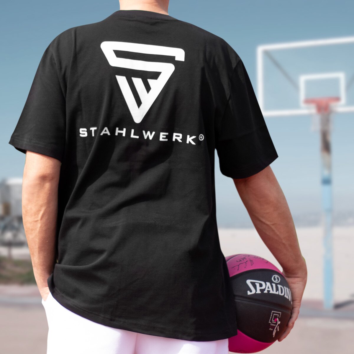 T-shirt Steelworks Taille xl chemise à manches courtes avec imprimé logo en 100% coton