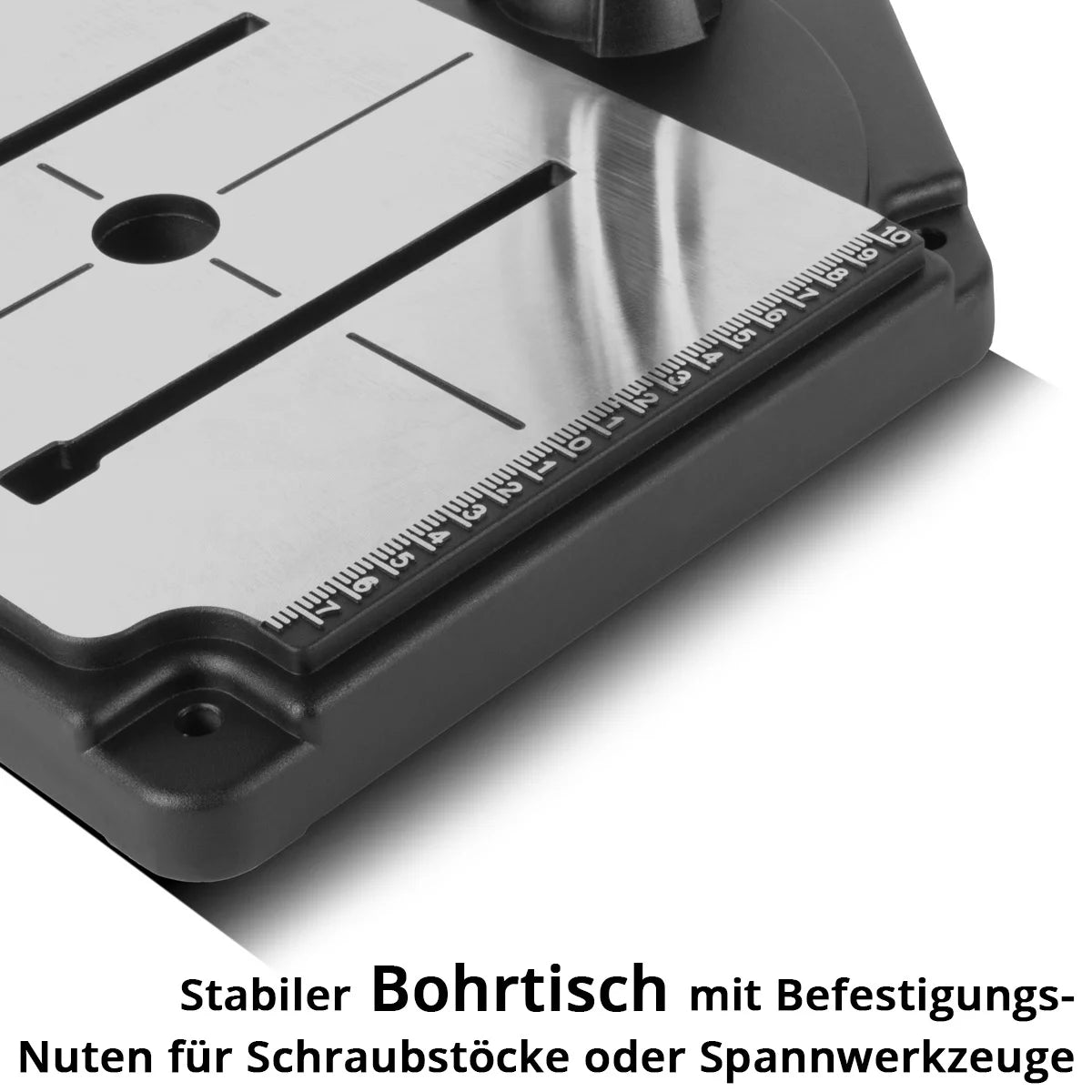 STAHLWERK MBD-800 ST مثقاب منضدي بالليزر الموضعي | مثقاب عمود 800 وات | 200 - 2500 دورة في الدقيقة | ظرف مثقاب بدون مفتاح 1.5 - 13 ملم | ماكينة حفر الأعمدة بضربة حفر 90 مم | العرض الرقمي