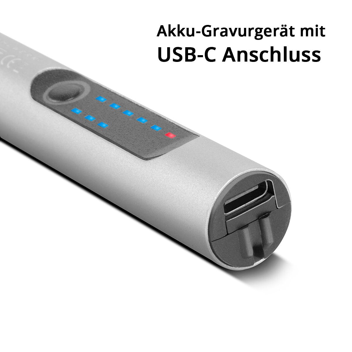 STAHLWERK USB-Gravierstift UG-300 ST mit 8 W Akku-Gravierer | Gravurstift | Graviergerät | Gravurgerät | Fräser | Gravurwerkzeug mit 3 Gängen und bis zu 18.000 U/min für präzise Graveurarbeiten