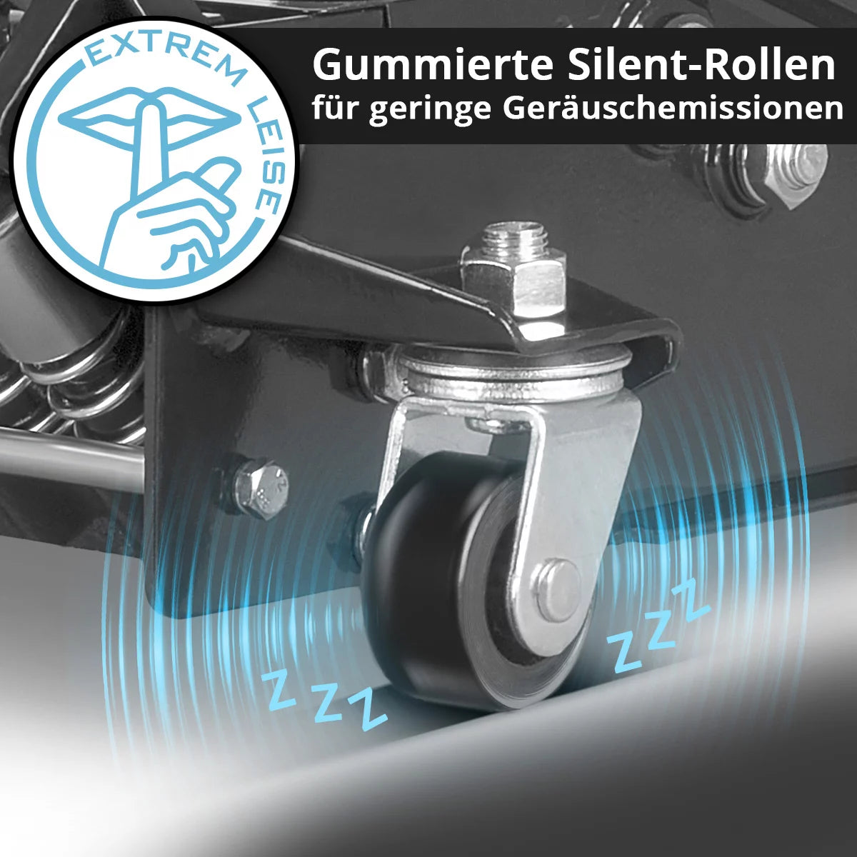 STAHLWERK Wagenheber WHB-73 ST mit 3 t Tragkraft, gummierte Silent-Rollen, Doppelhubkolben und 73-500 mm Hubbereich | Extra flacher Rangierwagenheber | Hydraulik-Wagenheber | Schwarzer Autoheber