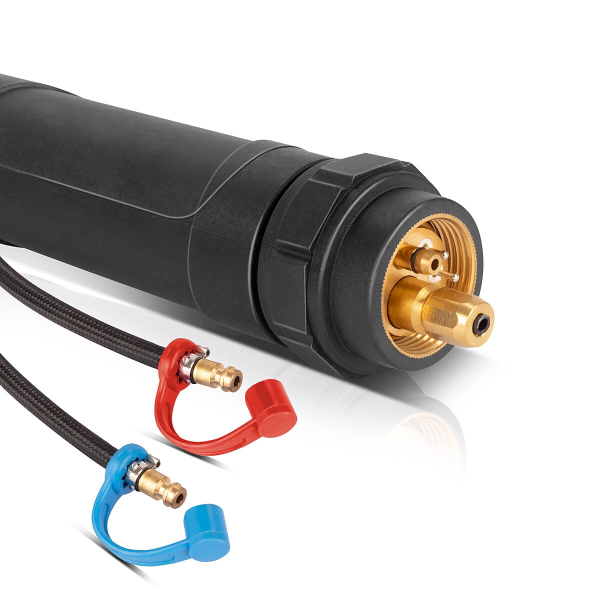 Steel mill water -cooled Mig Mag welding torch AK501D | MB501D to 500 A with 3 m protective gas hose package and Euro central connection