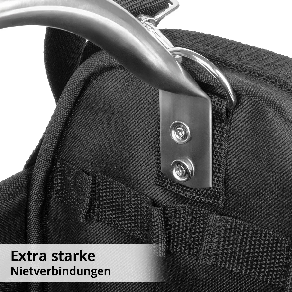 STAHLWERK tool bag | 18 outside and 10 inside pockets | Robust installer bag | Portable tool box | Assembly bag with carrying handle and shoulder strap | Durable polyester fabric