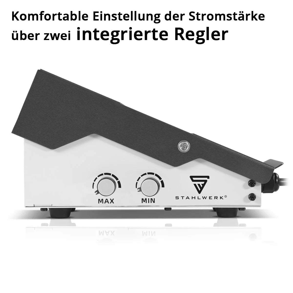 Pédale de perruque Stahlwerk pour les dispositifs de soudage AC / DC Wig 200 Puls Pro et AC / DC Wig 200 Puls Pro Contrôle du pied numérique | Commutateurs de pied | Télécommande | Interrupteur de pédale | Télécommande avec câble 4 m