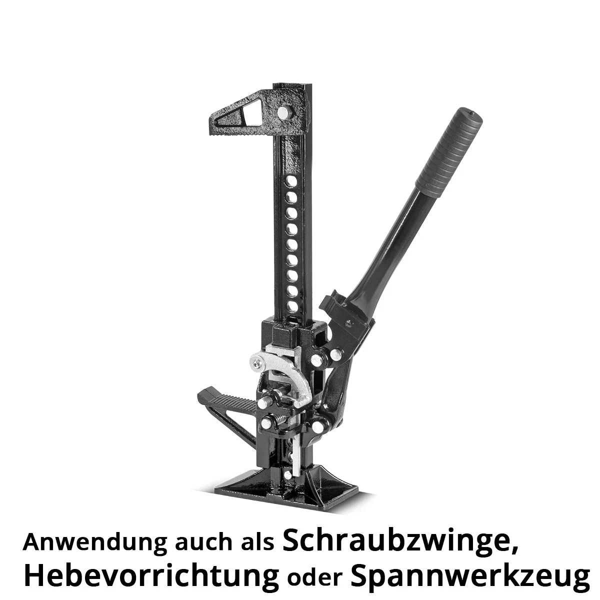 Steelwork rack lifter 20 "with 3 t load capacity and 13-33 cm lifting height farm-jack | heavy load trolley | rack winch | stick winds | off-road truck lifter | High lift jack | all-purpose lifter