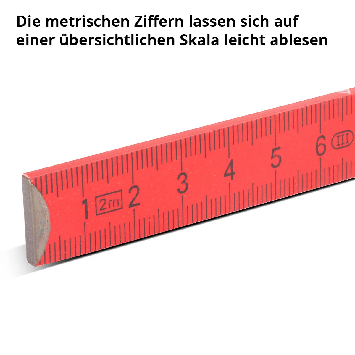 STAHLWERK Zollstock 1. FC Köln Edition 2 m Meterstab | Gliedermaßstab | Maßstab | Metermaß